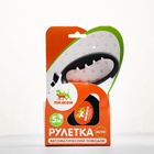 Рулетка «Пижон» с фонариком, прорезиненная ручка, 5 м, до 35 кг, чёрно-белая - Фото 9