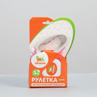 Рулетка "Пижон" с фонариком, прорезиненная ручка, 5 м, до 35 кг, розовая - Фото 6