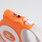 Рулетка "Пижон" с фонариком, прорезиненная ручка, 5 м, до 35 кг, оранжевая - Фото 6