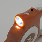 Рулетка "Пижон" с фонариком, прорезиненная ручка, 5 м, до 35 кг, оранжевая - Фото 7