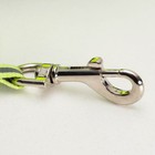 Рулетка «Пижон» светоотражающая, 5 м, до 25 кг, трос, прорезиненная ручка, зелёная - Фото 2