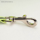 Рулетка «Пижон» светоотражающая, 5 м, до 25 кг, трос, прорезиненная ручка, зелёная - Фото 5