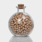 Банка для хранения сыпучих продуктов Доляна «Парфе», 220 мл, 9×9×10 см, стекло, с пробковой крышкой - Фото 4
