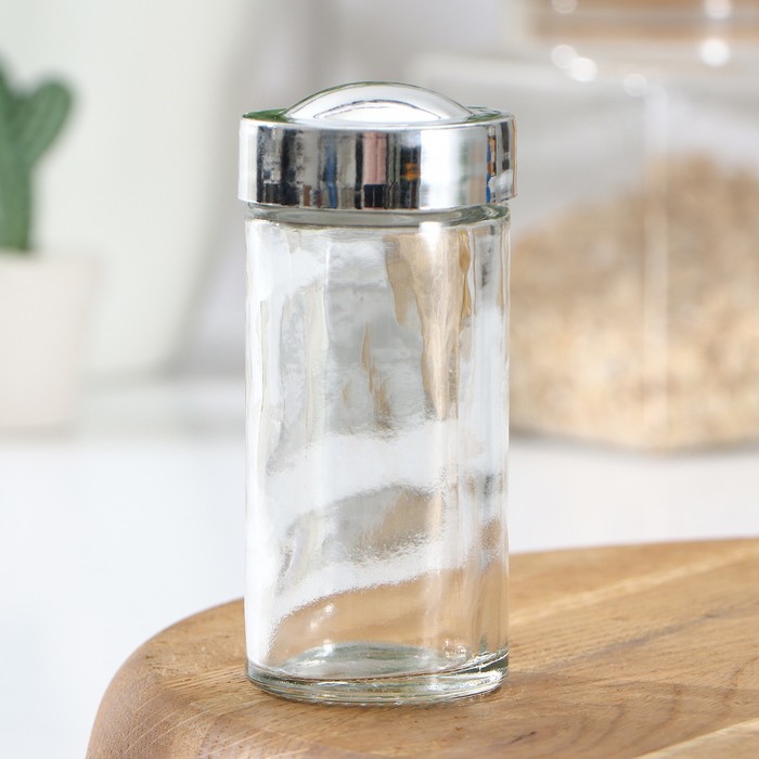 Баночка стеклянная для специй «Блеск», 100 мл, 4×9 см - Фото 1