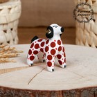 Дымковская игрушка «Фигурка: Собака коричневая», 7 см - Фото 1