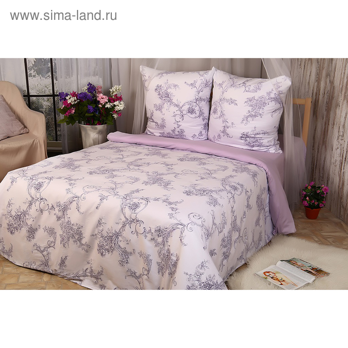 Пододеяльник АДЕЛЬ Рапсодия 2сп 175х214см 1шт, набивная 125г/м, сатин хл100% - Фото 1