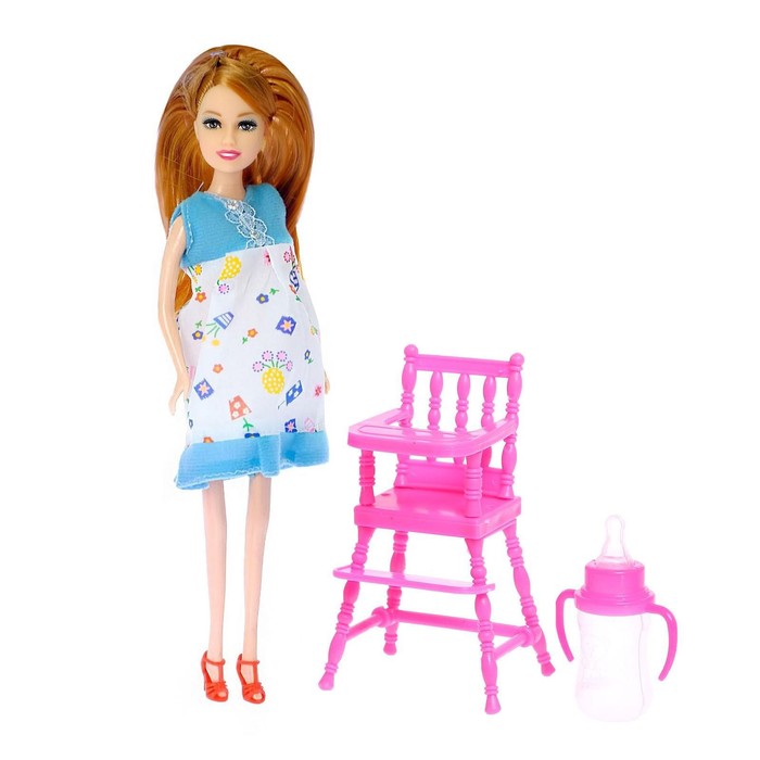 Кукла-модель «Наташа» беременная, с аксессуарами, МИКС 42684