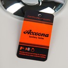 Ёрш для унитаза с подставкой Accoona, 12×12×42 см, цвет хром - фото 8358593