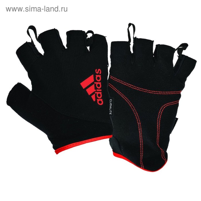 Перчатки для фитнеса Adidas, красный, размер S, ADGB-12321 - Фото 1