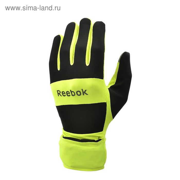 Всепогодные перчатки для бега Reebok, размер S, RRGL-10132YL - Фото 1