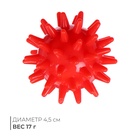 Массажёр «Ёжик», d=4.5 см, 17 г - Фото 1