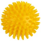 Массажёр «Ёжик», d=7,5 см, 55 г, цвет жёлтый - Фото 3