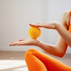 Массажёр «Ёжик», d=7.5 см, 55 г, жёлтый - Фото 6