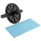 Ролик для пресса ONLYTOP, 1 колесо, с ковриком, цвета МИКС - Фото 11