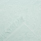Полотенце махровое жаккард "Seville" 47х90 см, цв.ментоловый, 340 г/м2, 100% хлопок - Фото 3