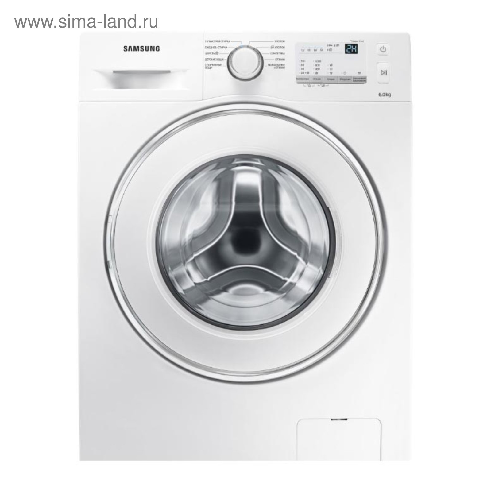 Стиральная машина Samsung WW60J3097LW, класс А, 1000 об/мин, 6 кг, белая  (3001086) - Купить по цене от 27 736.00 руб. | Интернет магазин SIMA-LAND.RU