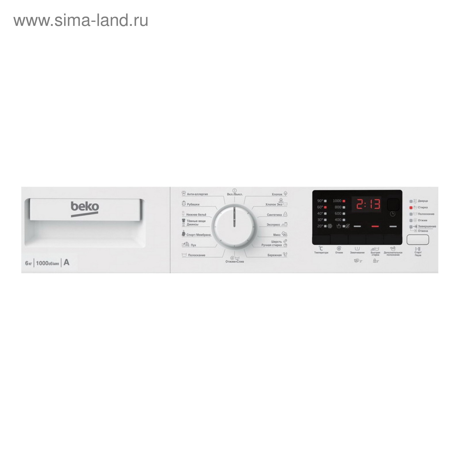 Стиральная машина Beko WRS55P2BWW купить недорого в Москве