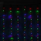 УЦЕНКА Гирлянда «Водопад» 2×1.5 м, IP44, прозрачная нить, 400 LED, свечение мульти, 8 режимов, 220 В - Фото 6