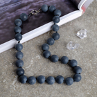 Бусы шар №14 «Шунгит», 45см - Фото 1