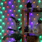 УЦЕНКА Гирлянда «Сеть» 1.6×1.6 м, IP20, тёмная нить, 144 LED, свечение мульти, 8 режимов, 220 В - Фото 6