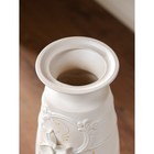 Ваза керамическая "Есения", напольная, цветы, белая лепка, 64 см, авторская работа - Фото 8