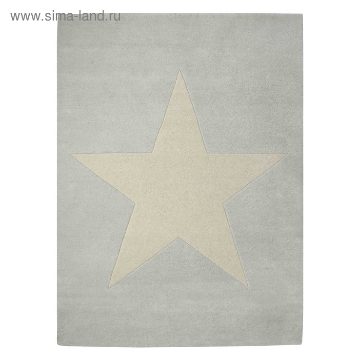 Ковёр Wool Star, размер 140х200 см, цвет серый