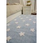 Ковёр Stars, размер 120х160 см, цвет голубой/белый - Фото 5