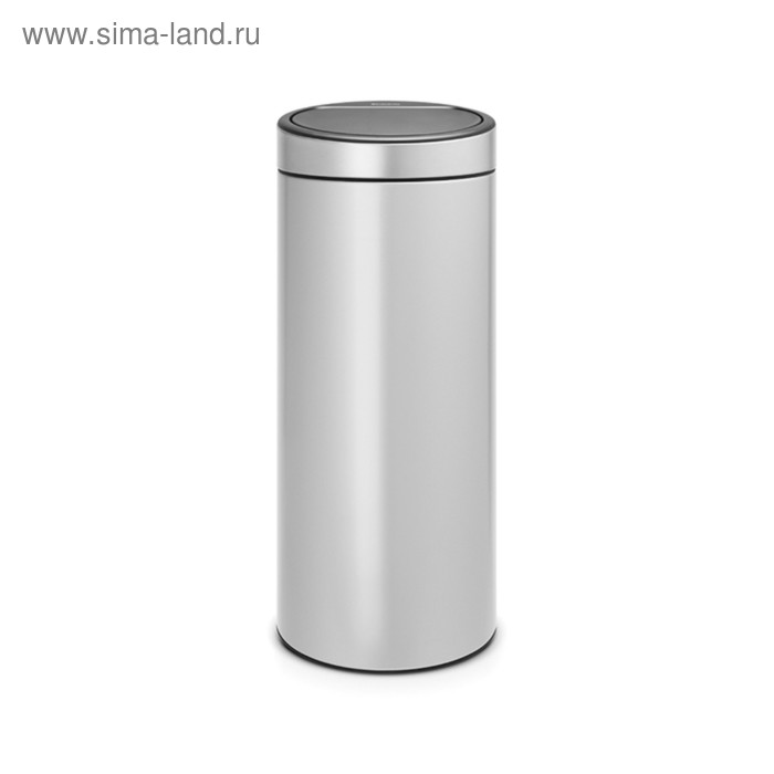 Мусорное ведро Brabantia Touch Bin, 30 л, цвет серый металлик - Фото 1