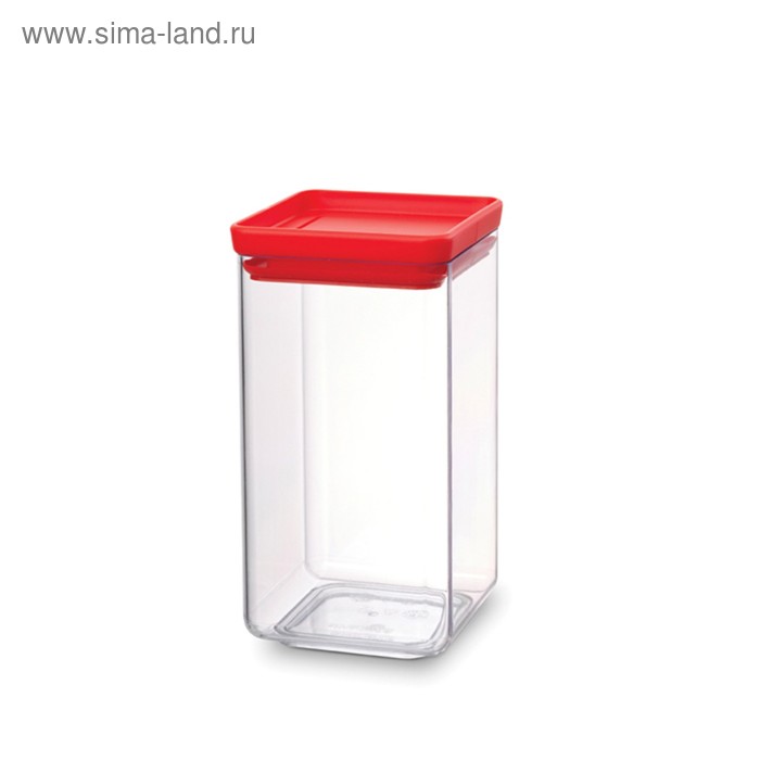 Прямоугольный контейнер Brabantia Tasty Colours, цвет красный, 1.6 л - Фото 1