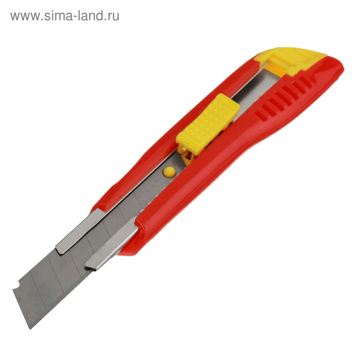 Нож универсальный "РемоКолор", корпус пластик, квадратный фиксатор, усиленный, 18 мм - Фото 1