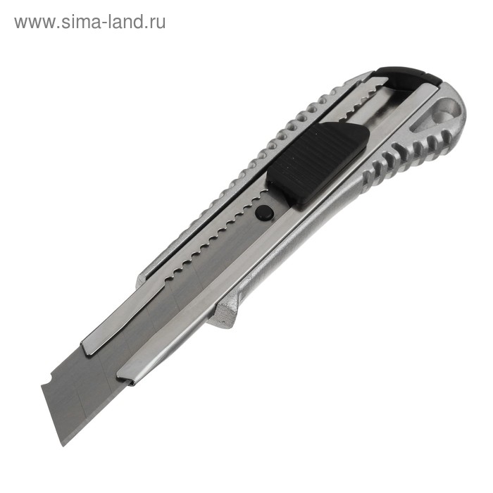 Нож универсальный "РемоКолор", корпус металл, квадратный фиксатор, усиленный, 18 мм - Фото 1