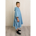 Халат-пончо для мальчика, размер 80 × 60 см, голубой, махра - Фото 2