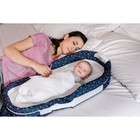 Складная кроватка Baby Delight ХL синяя в горошек - Фото 5