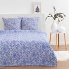 Постельное бельё 2 сп. La Marka Home рис.Огурцы Синие 69(2) 175х210, 180х210, 70х70 2шт бязь 100г/м, хл100 - Фото 1