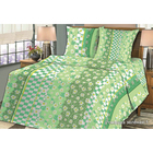 Постельное бельё 1,5 сп. La Marka Home рис.Ромашка зеленая 66(2) 147х210, 150х210, 70х70 2шт 100г/м, хл100% - Фото 1