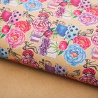 Бумага упаковочная крафтовая «Цветы и подарки», 50 × 70 см - Фото 1