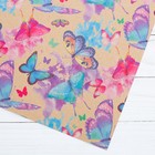 Бумага упаковочная крафтовая «Акварельные бабочки», 50 × 70 см - Фото 3