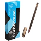 Ручка гелевая ErichKrause G-Ice, чернила черные, узел 0.5 мм, длина непрерывной линии составляет до 500 метров - Фото 4