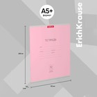 Тетрадь 12 листов в косую линейку ErichKrause «Классика», обложка мелованный картон, розовая - Фото 3