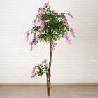 Дерево искусственное "Глициния витая" 160 см d цветка 3,5 см - фото 8352729