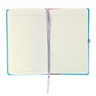 Записная книжка, твердая обложка, А5, 96 листов линейка Erich Krause FESTIVAL, на резинке, голубая - Фото 2
