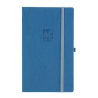 Записная книжка, твердая обложка, А5, 96 листов линейка Erich Krause SCRIBBLE, на резинке, синяя - Фото 1
