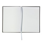 Книга для записей, твердая обложка, А5, 120 листов линйка GROSSBOOK, ляссе, черная, EK 29275 - Фото 2