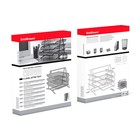 Лоток для бумаг ErichKrause Steel, А4, сборный, горизонтальный, 3 отделения, серебро - Фото 6