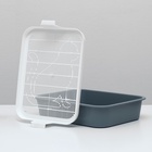 Туалет «Мурка» для кошек, с решёткой, 33×25×7 см, микс цветов - Фото 6