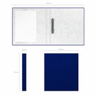 Папка на 2 кольцах, А4, ErichKrause Standart, 35 мм, 2000 мкм, ламинированная, твердая обложка, синяя - фото 9049346