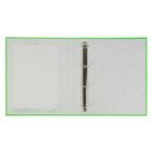 Папка на 4 кольцах А4, ErichKrause Neon, 35 мм, 1750 мкм, ламинированная, твердая обложка, зеленая - Фото 2