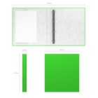 Папка на 4 кольцах А4, ErichKrause Neon, 35 мм, 1750 мкм, ламинированная, твердая обложка, зеленая - фото 8358886