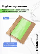 Папка на 4 кольцах А4, ErichKrause Neon, 35 мм, 1750 мкм, ламинированная, твердая обложка, зеленая - Фото 8