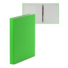 Папка на 4 кольцах А4, ErichKrause Neon, 35 мм, 1750 мкм, ламинированная, твердая обложка, зеленая 2977023